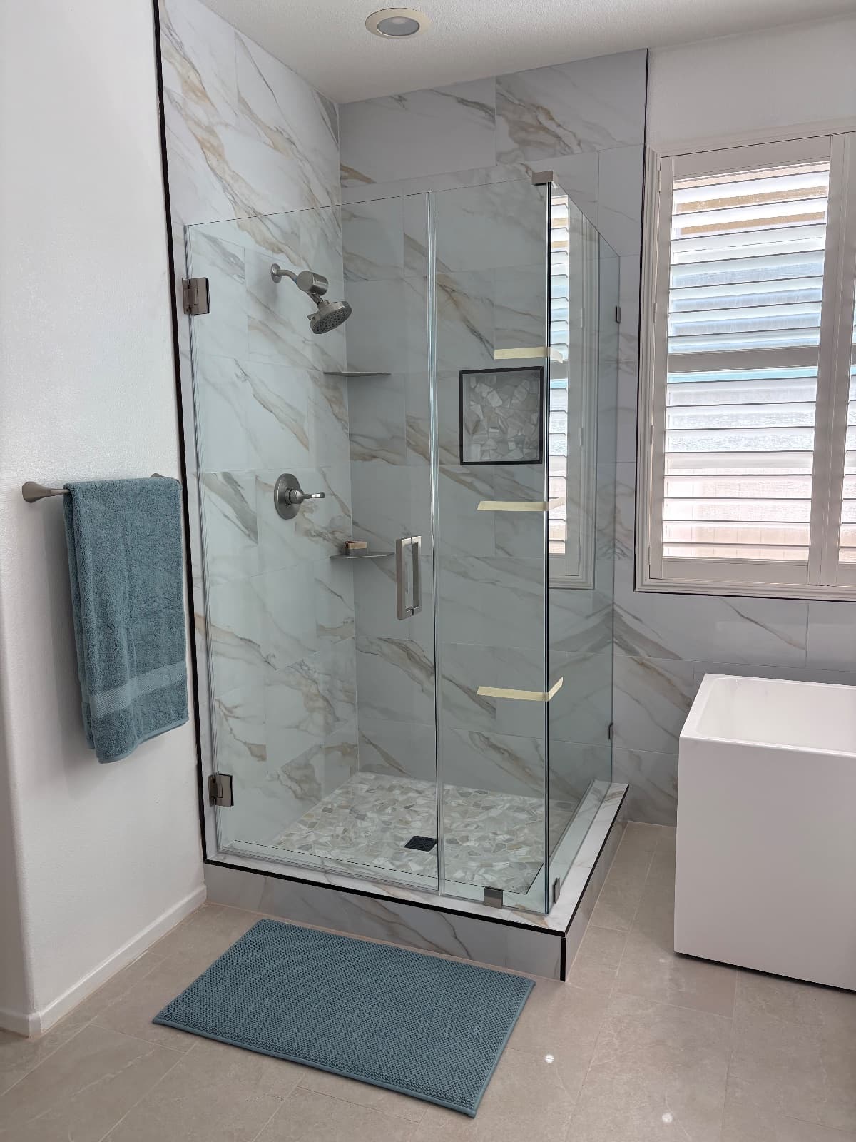 Bathroom project by David Flooring — French Valley